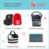 J.L. Childress Compact Travel Stroller Bag for Airplane - Fits Most Compact-Fold Single Baby Strollers, Compatible