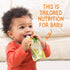 2 Pack, 4 (Pack 16), Happy Baby Organics Stage Baby Food Pouches, Gluten Free, Vegan & Healthy Snack, Clearly Crafted