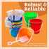 12 Sets Set Sloosh Sand Buckets with Shovels for Kids Beach Pails Toys Party Favors Pail Plastic Bucket with Handles