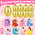 8 Pack Jumbo Golden Easter Eggs with Eye-Pop Fidget Toys Inside, Large Plastic Filled Easter Eggs for Easter Basket