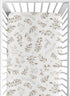 Set 2p Sweet Jojo Designs Floral Leaf Boy Girl Gender Neutral Baby Fitted Crib Sheet for Infant Newborn Nursery Toddler