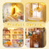 Flever Dollhouse Miniature DIY House Kit Creative Room with Furniture for Romantic Valentine's Gift (Paris Gift Store)