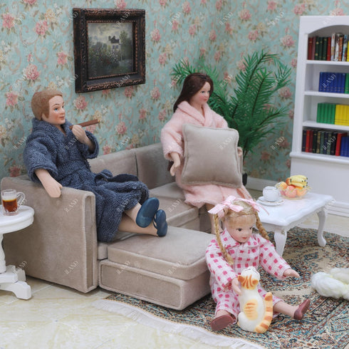 1 12 6 inch Set iland Dollhouse People for Scale Accessories Miniature Dolls for Doll House Little People Figures Mini