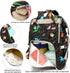 Xunteny Backpack Dinosaur Baby Diaper Bag for Girls Boys, Waterproof Large Maternity Nappy Bags for Mom
