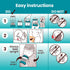 8oz 2 Bare Air-Free Twin + Nipples by Bittylab. Perfe-Latch (breastfed Babies) & Easy-Latch (Babies fed with Baby