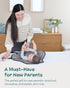 Lily Miles Baby Changing Pad Portable, Diaper Changing Mat with Magnetic Latches, Waterproof Travel Pad for Diaper Bag