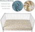 2 Pack 52x28x8in. GUNTAIL Baby Crib Sheets for Boys Girls, Fitted Crib Sheet for Standard Crib and Toddler Mattress