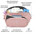Suessie Fanny Pack Diaper Bag - with Baby Changing Pad & Waterproof Wipes Pocket - Stroller Organizer