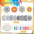 Vertintong 48 24 Pcs Sand Painting Mandala Coloring Craft Kits Mandala Sand Art Kits Pictures with Sands Options