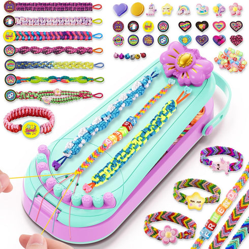 Hollyhi 2-in-1 Friendship Bracelet Making Kits: DIY Art and Crafts Jewelry String