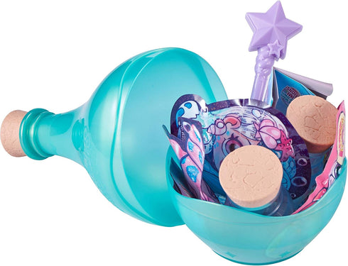 Oosh Potions DIY Slime Kit (Teal) by ZURU - Magical Fluffy Putty with Sparkles, Beads, and Glitter for Kids 6+