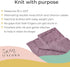 Knit Baby Blanket in Cable Pattern, Organic Cotton Blankets for Crib or Stroller, Receiving Blankets - Lilac Purple