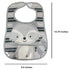 Neat Solutions 2 Pack Water Resistant Toddler Bib Set - Multi Bear & Raccoon