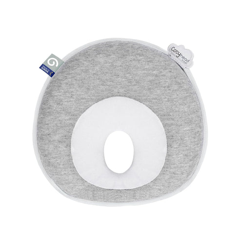 Babymoov Cosyhead Fresh Headrest, Gray and White, Soft Cotton Support for Baby