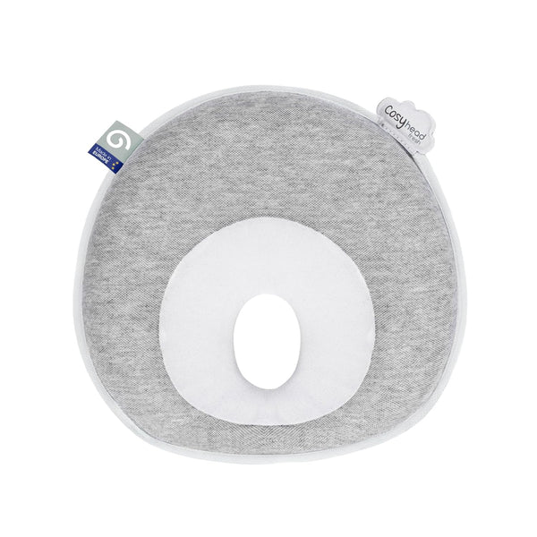 Babymoov Cosyhead Fresh Headrest, Gray and White, Soft Cotton Support for Baby