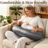 2 Pack Pro Goleem Satin Nursing Pillow Cover Soft Silk Feeling Feeding Pillow Slipcover for Breastfeeding Moms Fits