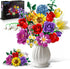 PLAXSOON Flower Bouquet Building Set, 18 Flowers Gift for Mothday Day Botanical