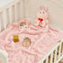 Fleece Baby Blanket Heart Checkered - Ultra Soft Cozy Blankets for Girls Boys, Fluffy Infant Toddler Receiving Blankets
