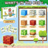 HOTERA 103PCS 1 inch Set, 3 4 5 6 7 8 Magnetic Blocks Magnetic Building Blocks, Magnet Tiles Stacking Cubes Toy