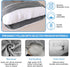 Wodsfay -65 Inch 65inch) U-Shaped Pregnancy Pillow for Sleeping, Full Body Support for Back, HIPS & Belly Maternity
