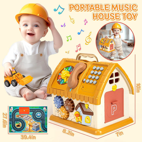 1 2 3 1-2 10-in-1 12-18 Baby Toys for Year Old Boy and Girl Gifts Toddler Toys Age Montessori with Sound Lights Music