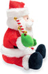 12" Cuddle Barn - Jingling Santa | Singing Santa Claus Christmas Plush Toy Shakes Bells, Sings and Bops to Xmas Carol