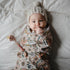 mushie Muslin Baby Swaddle Blanket, 100% Organic Cotton, Retro Flowers