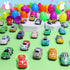 24 Pack Prefilled Easter Eggs with Pull Back Cars, Easter Basket Stuffers Toys Colorful Racing Vehicle for Kids Boys