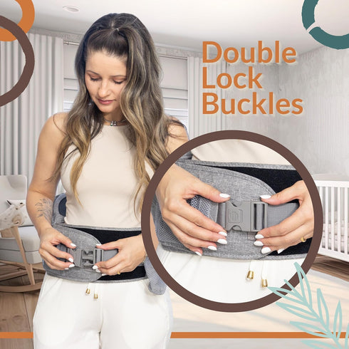 Baby Hip Seat Carrier Toddler Ergonomic and Adjustable Baby Carrier Newborn to Toddler with Hip Seat Belt Extender