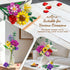 Set, 18 1065 8-12+ PLAXSOON Flower Bouquet Building Flowers Gift for Mothday Day Botanical Collection Building Block