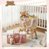 Shinylin 2 Pack Diaper Caddy Organizer Baby Caddy Organizer with Handle Nursery Storage Bin and Car Storage Basket