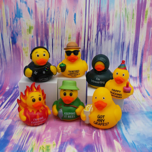 Funny Rubber Duck Hilarious Decorative Duck for Bathroom, Desk, or Gag Gift Quirky Collectible with Sarcastic Quote