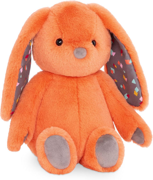 B. toys 12-Inch Plush Bunny - Super Soft Stuffed Animal, Washable Rabbit Toy for Babies, Toddlers, Kids - Coral Cutie