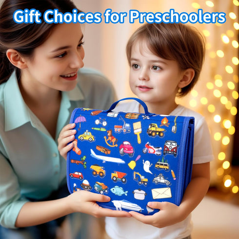 Gift,12-Page 24 1 Toddler Busy Board Montessori Toys, Busy Book for Toddlers, Boy Girl Birthday Activity Book