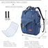 Backpack NeoTech Care Diaper Bag for Baby Girl/Boy, Wide Opening, Multifunction Organizing Pockets (Blue)