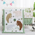 lasoftan 3 Piece Baby Crib Bedding Set, Infant Nursery Bed Set Decor with