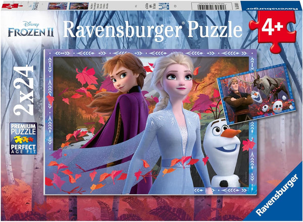 Ravensburger Disney Frozen 2 Adventure Jigsaw Puzzle Set for Kids | 2 x 24 Unique Piece Puzzles