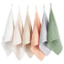 Konssy 6 Pack Baby Muslin Washcloths for Unisex 100% Cotton Wash Cloth
