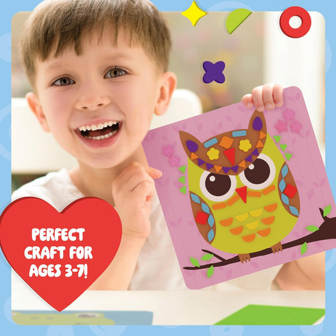 3-5 4-6 3 4 5 6 4 Dan&Darci Foam Sticker Art Craft for Kids - Toddler Arts & Crafts for Ages - Boys Birthday Gift - DIY