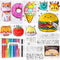 Liktoy 44Pcs Magic Foam Texture Painting Kit, 28Pcs Foam Texture Paper, 12 Colorful