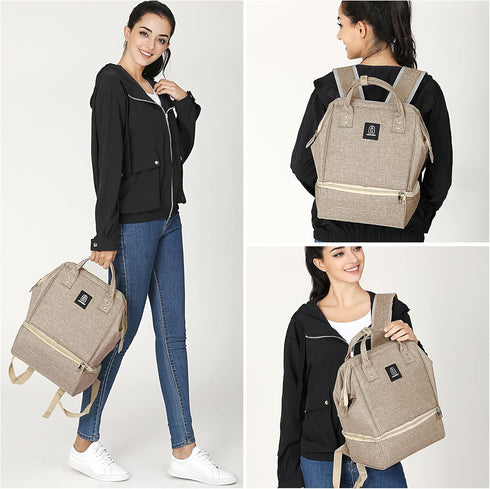 Backpack Backpack MOMIGO Breast Pump - Cooler and Moistureproof Bag Double Layer for Mother Outdoor Working with USB