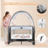 Zkaitoy Pack N Play Tent - Mini Crib Tent to Keep Baby from Climbing Out - Crib Net to Keep Baby in - Pop Up Breathable