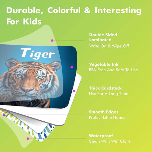 72 36 4 5 6 Hebayy PCS Memory Matching Game, Real Animal Matching Cards for Toddlers Pairs Memory Cards for Preschool