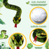 Snake Plush Toy - 59'' Large Washable Green Python Cuddle Toy, Soft Children's Gift for Birthday Party Favor
