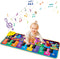 Kids Musical Piano Mats with 25 Sounds, Early Education Toys for 1-6 Year Girls Boys, Musical Playmat Carpet