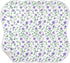 decor gift 4 Pack 22x11in Cotton Muslin Burp Cloths Large Soft Touch Purple Flowers Green Vines Burp Rags for Babies