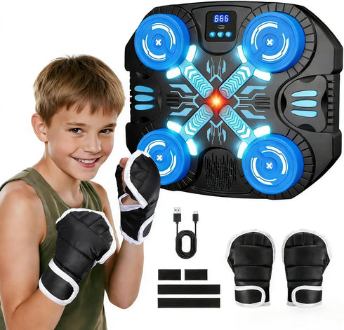 Boxing Machine with Music for Kids Sports Toy-3 Game Modes & 14