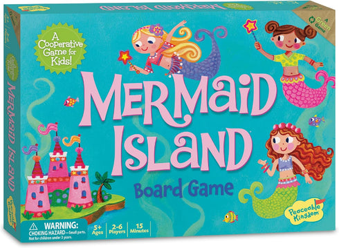 Peaceable Kingdom Mermaid Island Award Winning Cooperative Board Game for 2 to