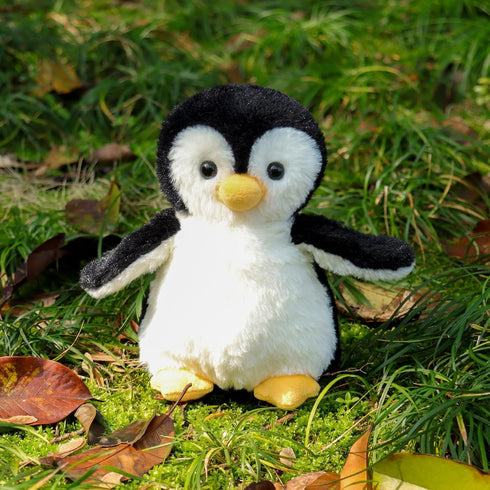 Apricot Lamb Antarctic Toys, Black Penguin Stuffed Animal, Soft Cuddly 8 Inches for Child