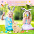 LAITYUM Set Realistic Bunny for Kids - Interactive Hopping Bunny Toy with Headband, Electric Lifelike Robot Rabbit that
